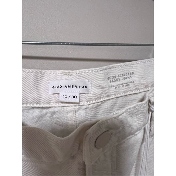 Good American Women's White Good Standard Straight Baggy Jeans Size 30 NWT - Picture 7 of 11